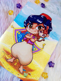 Postal Aladdin cute postcard