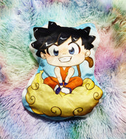 Cojín de peluche child Goku on Kinton cloud Plush Pillow