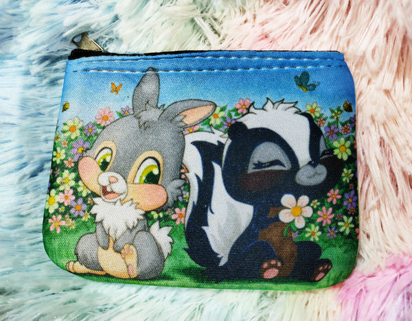 Trump and Flower purse monedero