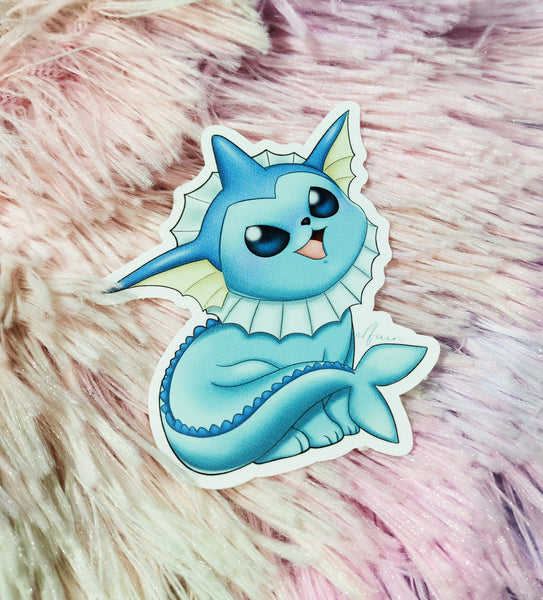 Cute Vaporeon Pegatina Sticker