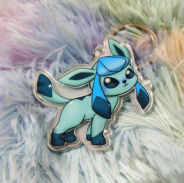 Cute Glaceon Keychain LLavero