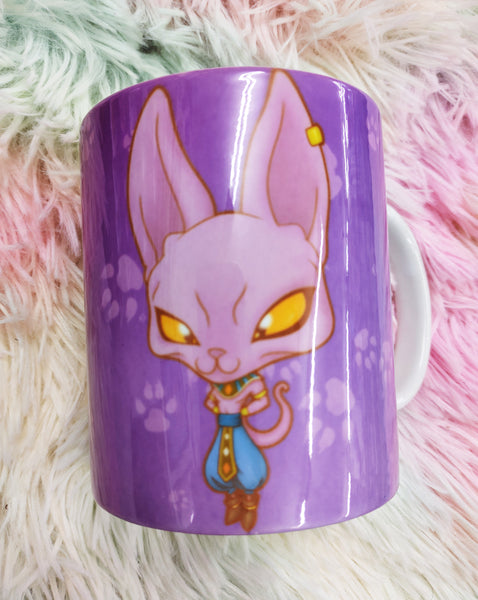 Cute Beerus mug taza