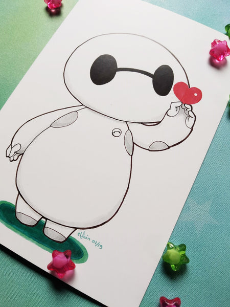 Print Baymax lámina A5