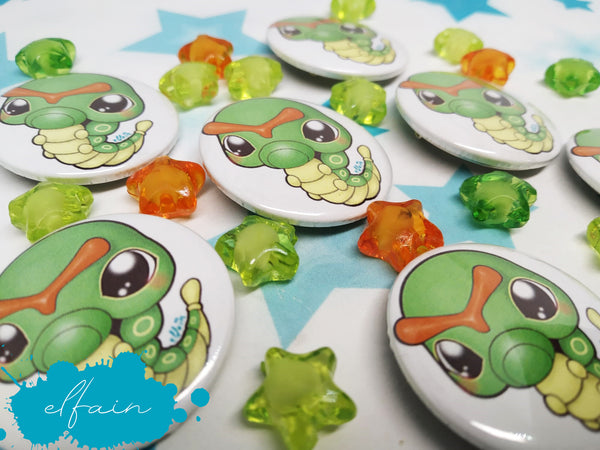 Caterpie Pin Badge chapa