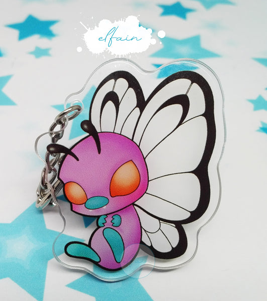 Llavero Butterfree rosa