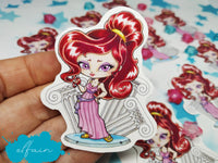 Sticker pegatina papel Megara